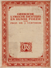 Image of Grieksche Lyrische Dichters En Hunne Poezie