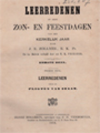 Image of Leerredenen Op Alle Zon-En Feestdagen Van Het Kerkelijk Jaar I: Leerredenen Over De Pligten Van Staat