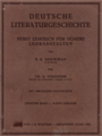 Image of Deutsche Literaturgeschichte: Nebst Lesebuch für Höhere Lehranstalten, Zweiter Band