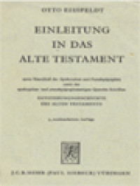Image of Einleitung In Das Alte Testament: Entstehungsgeschiechte Des Alten Testaments