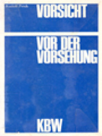Image of Vorsicht Vor Der Vorsehung