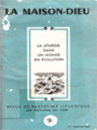 Image of La Liturgie Dans Un Monde En Evolution