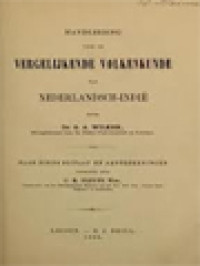 Image of Handleiding Voor De Vergelijkende Volkenkunde Van Nederlandsch-Indië