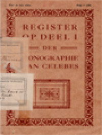 Image of Register Op Deel I: Der Monographie Van Celebes