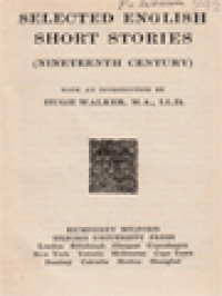 Image of Selected English Short Stories (Nineteenth Century)