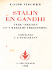 Image of Stalin En Gandhi: Twee Tekenen Op's Werlds Tweesprong