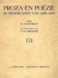 Image of Proza En Poëzie In Nederlands Van 1200-1880 III