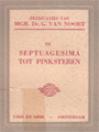 Image of Septuagesima Tot Pinksteren III