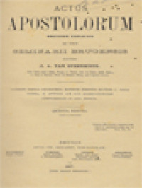 Image of Actus Apostolorum: Breviter Explicati