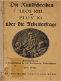 Image of Die Rundschreiben Leos XIII Und Pius XI über Die Arbeiterfrage