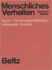 Image of Menschliches Verhalten I: Forschungsmethoden / Individuelle Aspekte