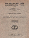 Spraakkunst Der Jamdeensche Taal - Verhandelingen Van Het Koninklijk Bataviaasch Genootschap Van Kunsten En Wetenschappen, Deel LXVII  - Tweede Stuk
