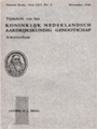 Image of Tijdschrift Van Het Koninklijk Nederlandsch Aardrijkskundig Genootschap Amsterdam (November 1948)