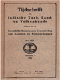 Image of Tijdschrift Voor Indische Taal-, Land- En Volkenkunde (LXVI) 4
