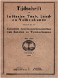 Image of Tijdschrift Voor Indische Taal-, Land- En Volkenkunde (LXVI) 3