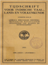 Image of Tijdschrift Voor Indische Taal-, Land- En Volkenkunde (LXXXIV) 3