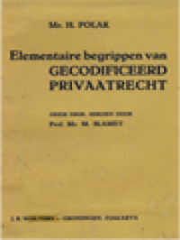 Image of Elementaire Begrippen Van Gecodificeerd Privaatrecht