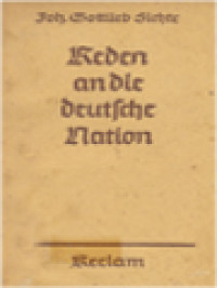 Image of Reden An Die Deutsche Nation