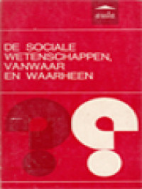 Image of De Sociale Wetenschappen, Vanwaar En Waarheen