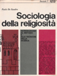 Image of Sociologia Della Religiosità: Introduzione Al Metodo E Alle Tecniche Della Ricerca