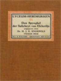 Image of Lyceum-Herdrukken IX: Den Spyeghel Der Salicheyt Van Elckerlijc