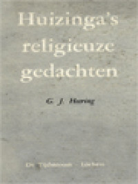 Image of Johan Huizinga's Religieuze Gedachten Als Achtergrond Van Zijn Werken