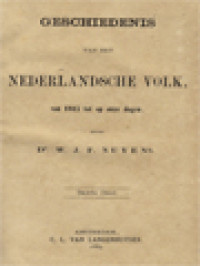 Image of Geschiedenis Van Het Nederlandsche Volk, Van 1815 Tot Op Onze Dagen III