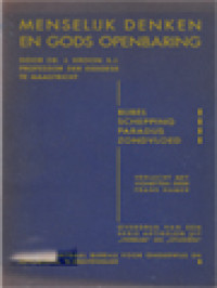 Image of Menselijk Denken En Gods Openbaring: Bijbel Schepping Paradijs Zondvloed