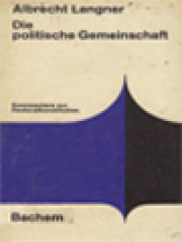 Image of Die Politische Gemeinschaft: Kommentare Zur Pastoralkonstitution