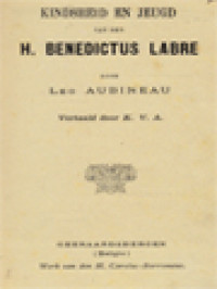 Image of Kindsheid En Jeugd Van Den H. Benedictus Labre
