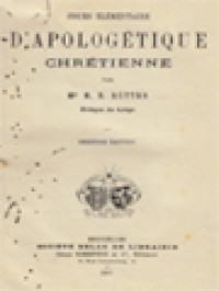 Image of Cours Élémentaire D'apologetique Chrétienne