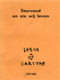 Image of Jesus Caritas 39/40: Stervend En Zie Wij Leven