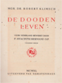Image of De Dooden Leven