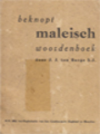 Image of Beknopt Maleisch Woordenboek