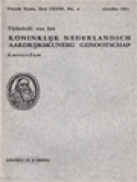 Image of Tijdschrift Van Het Koninklijk Nederlandsch Aardrijkskundig Genootschap Amsterdam (October 1951)