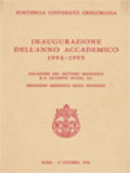 Inaugurazione Dell'anno Accademico 1994-1995