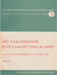 Image of Het Taalonderwijs In De Laagste Twee Klassen