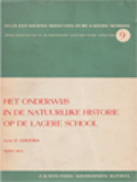 Image of Het Onderwijs In De Natuurlijke Historie Ip De Lagere School