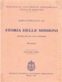 Image of Storia Delle Missioni: Schemi Per Un Corso Triennale