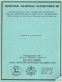 Image of Seminar Nasional Statistika III: Pengembangan Dan Penerapan Statistika Dalam Mempersiapkan SDM Untuk Menghadapi Era Pasar Global Dan Teknologi Informasi