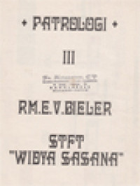 Image of Patrologi III: Jaman Kemerosotan (430-800)