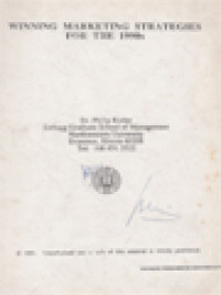 Image of Winning Marketing Strategies For The 1990s