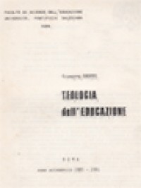 Image of Teologia dell'Educazione