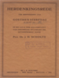 Image of Herdenkingsrede Ter Herinnering Aan Goethe's Sterfdag (22 Maart 1832)