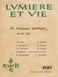 Image of Le Langage Poétique Et La Foi