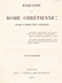 Image of Esquisse De Rome Chrétienne I