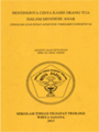 Image of Pentingnya Cinta Kasih Orang Tua Dalam Mendidik Anak (Tinjauan Atas Surat Apostoli Familiaris Consortio 36)