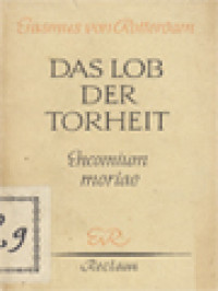 Image of Das Lob Der Torheit Encomium Moriae