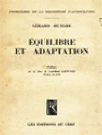 Image of Équilibre Et Adaptation