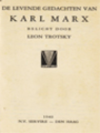 Image of De Levende Gedachten Van Karl Marx